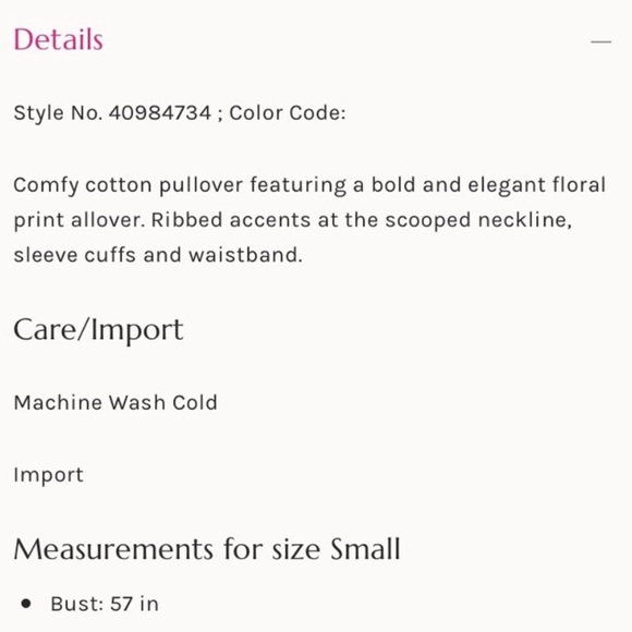 FREE PEOPLE RAGLAN SLEEVE FLORAL SWEATER - Picture 7 of 8